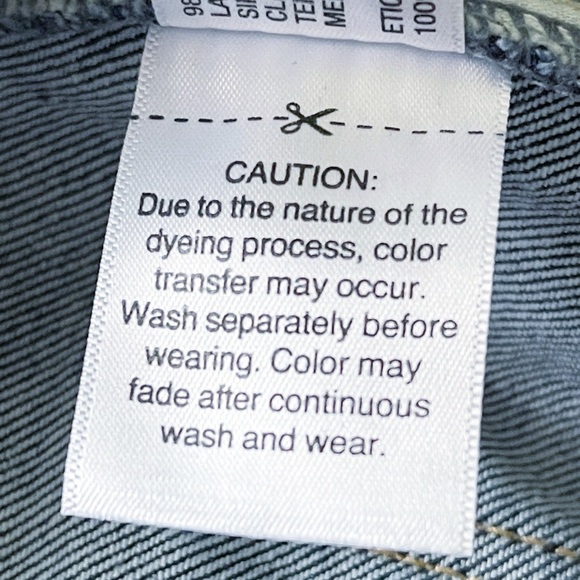 Universal Thread High Rise Straight Blue Denim Jeans 8 - Picture 11 of 11